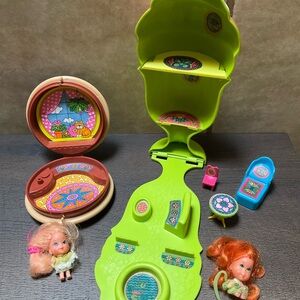 Lot Of 2 VTG Mattel Liddle Kiddle Sweet Treats Cookie & Ice Cream Sundaes House